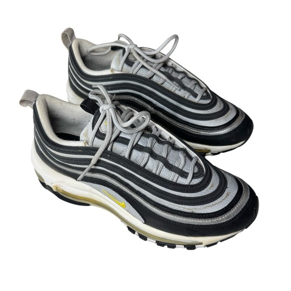 Nike Air Max 97 GS Black Amarillo Silver 921522-010 Youth Size- 6Y - Picture 8 of 9